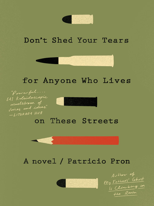 Title details for Don't Shed Your Tears for Anyone Who Lives on These Streets by Patricio Pron - Wait list